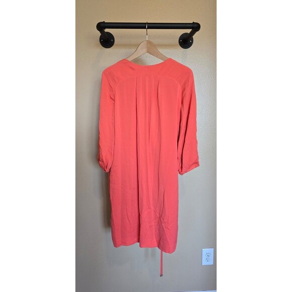 Diane Von Furstenberg coral wrap around Belted dress women's size 10 - Picture 6 of 12